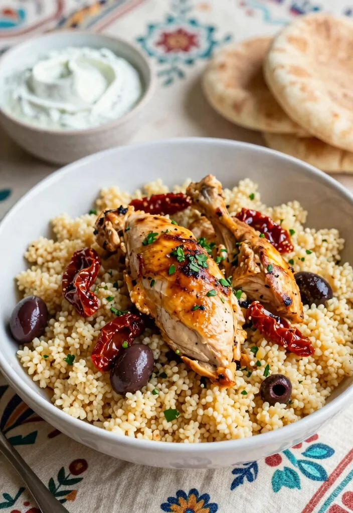 12 Homemade Dinner Recipes for Simple Everyday Cooking - 6. One-Pot Mediterranean Chicken and Couscous 1