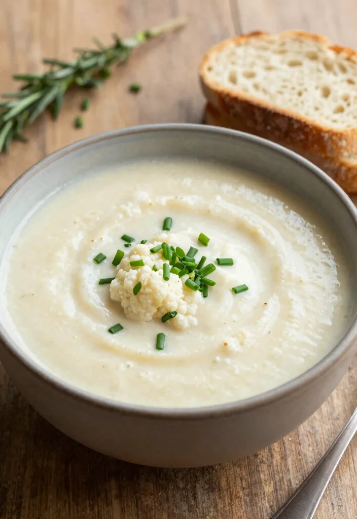12 Low Carb Healthy Instant Pot Recipes for Busy Days - 9. Cauliflower Soup 1