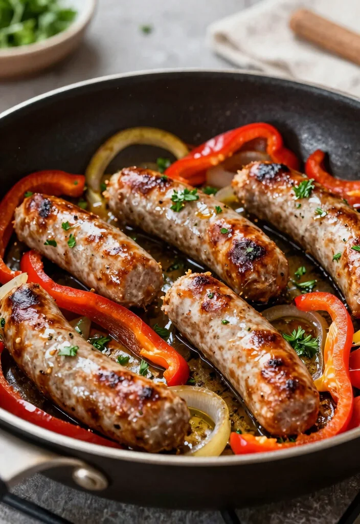 12 Main Dish Dinner Recipes for Easy Meal Planning - 11. Italian Sausage and Peppers Skillet 1