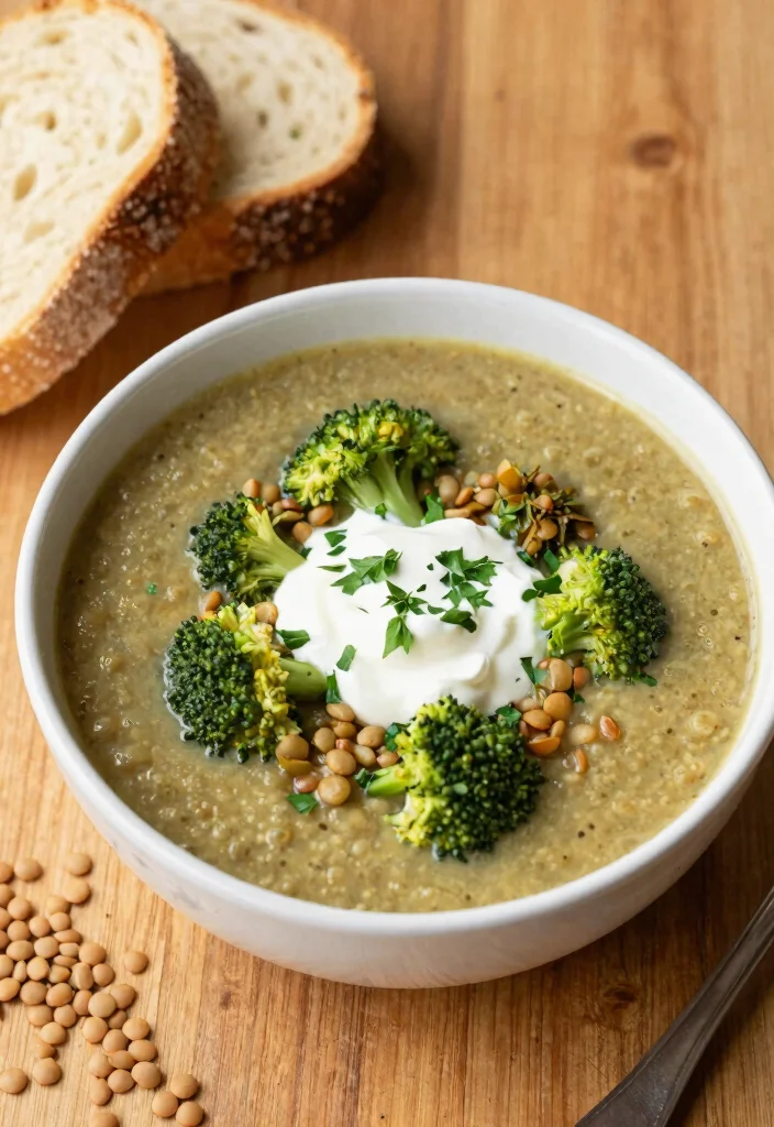 12 Vegan Broccoli Soup Recipes for Cozy Plant Based Bowls - 12. Broccoli Lentil Soup 1