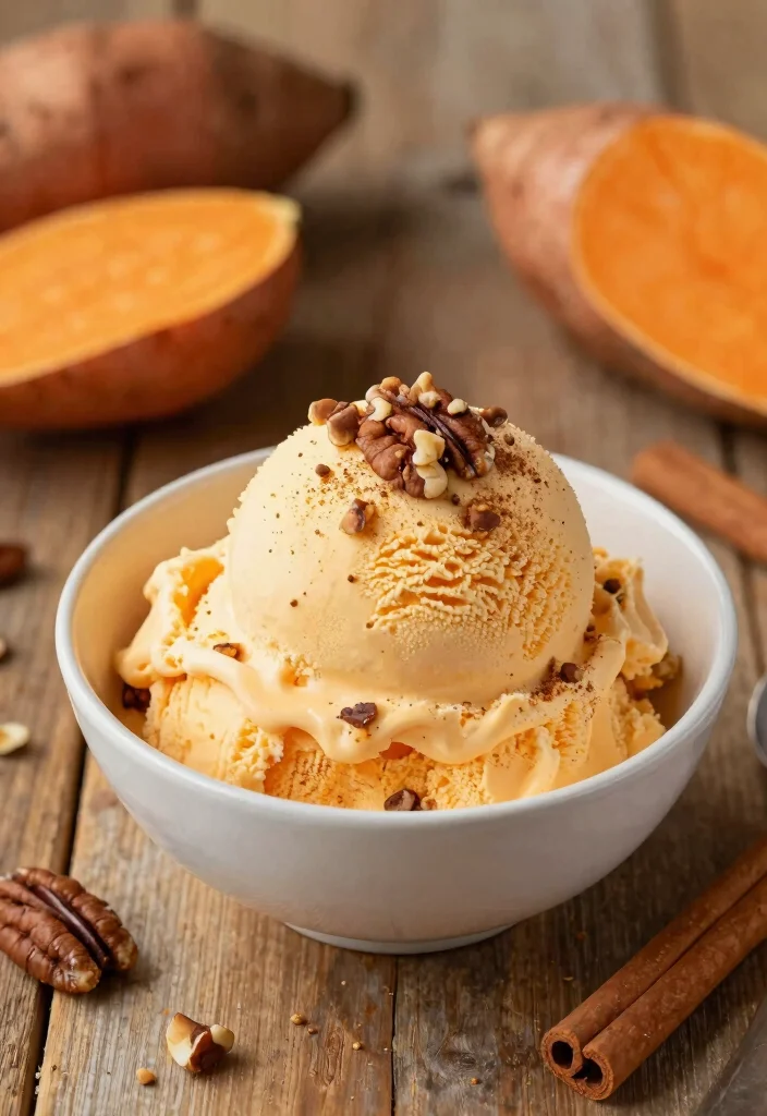 12 Vegan Ice Cream Recipes for Creamy Dairy Free Desserts - 11. Sweet Potato Pie Ice Cream 1