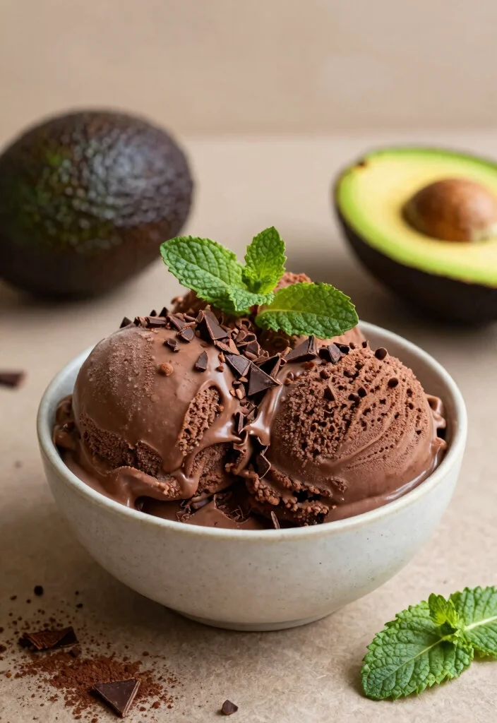 12 Vegan Ice Cream Recipes for Creamy Dairy Free Desserts - 2. Chocolate Avocado Mint Surprise 1