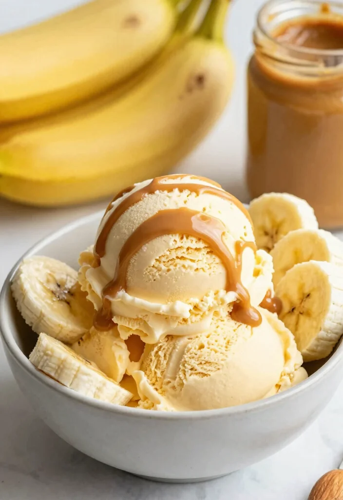 12 Vegan Ice Cream Recipes for Creamy Dairy Free Desserts - 3. Dreamy Almond Butter Banana Swirl 1