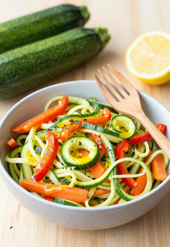 12 Vegan Pasta Primavera Recipes for Light Seasonal Dinners - 2. Zucchini Noodle Primavera 1