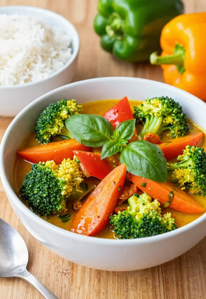 12 Vegan Thai Curry Recipes with Bold Aromatic Flavor - 11. Thai Vegetable Curry 1