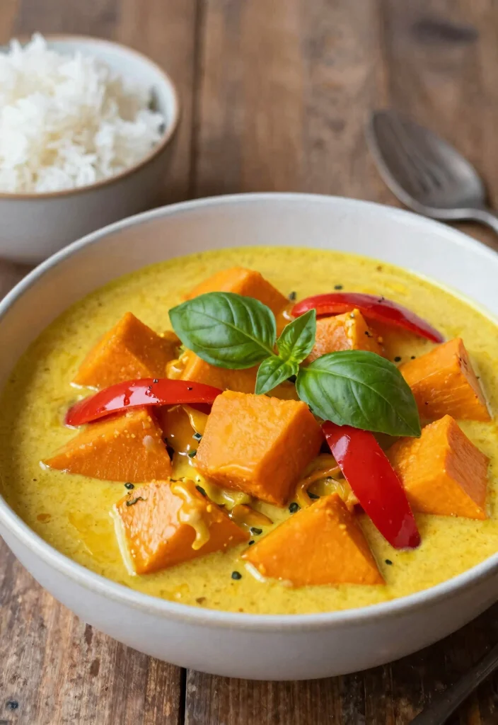 12 Vegan Thai Curry Recipes with Bold Aromatic Flavor - 5. Thai Pumpkin Curry 1