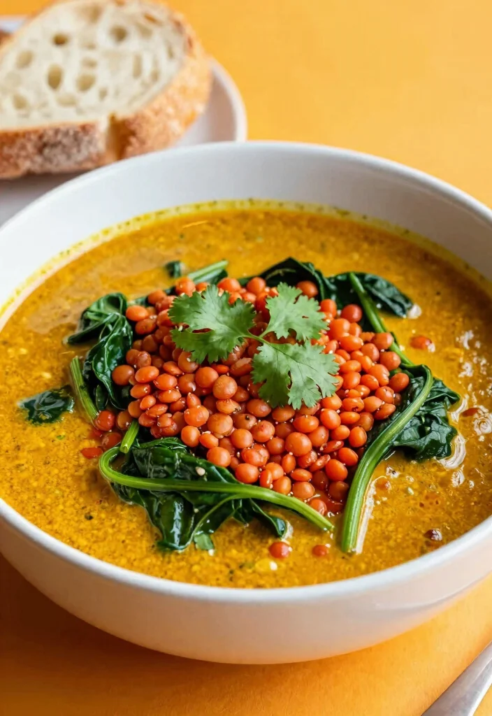 12 Vegan Thai Curry Recipes with Bold Aromatic Flavor - 9. Thai Coconut Curry with Lentils 1