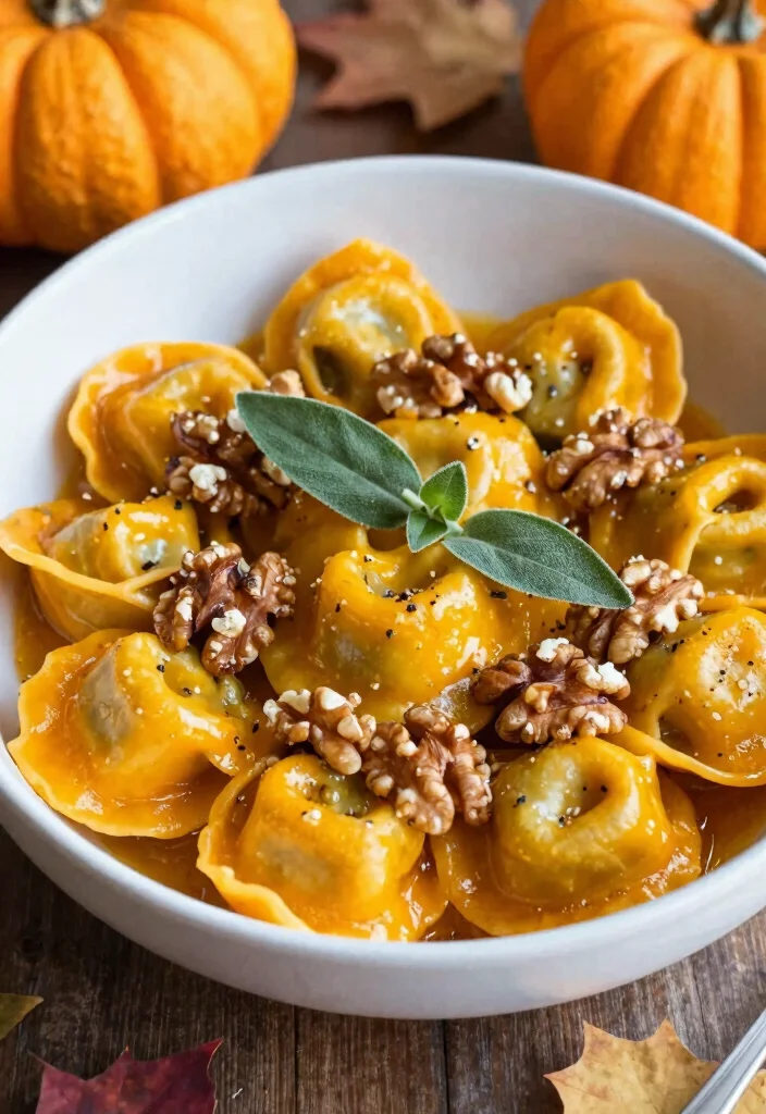 12 Vegan Tortellini Recipes for Comforting Meatless Meals - 5. Butternut Squash and Sage Tortellini 1
