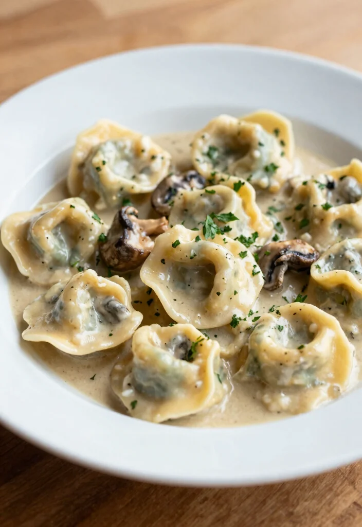 7 Keto Tortellini Style Recipes for Low Carb Comfort - 2. Mushroom and Herb Tortellini 1
